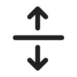 Arrow Maximize Vertical SVG Icon